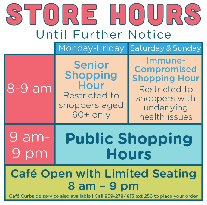 Current Store Hours - Good Foods Co-op